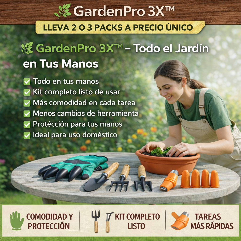 🌿 GardenPro 3X™ – Kit Maestro de Jardinería