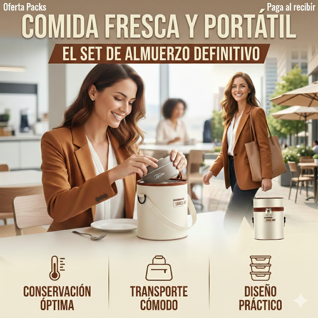 Juego Set Lonchera Chic de oficina