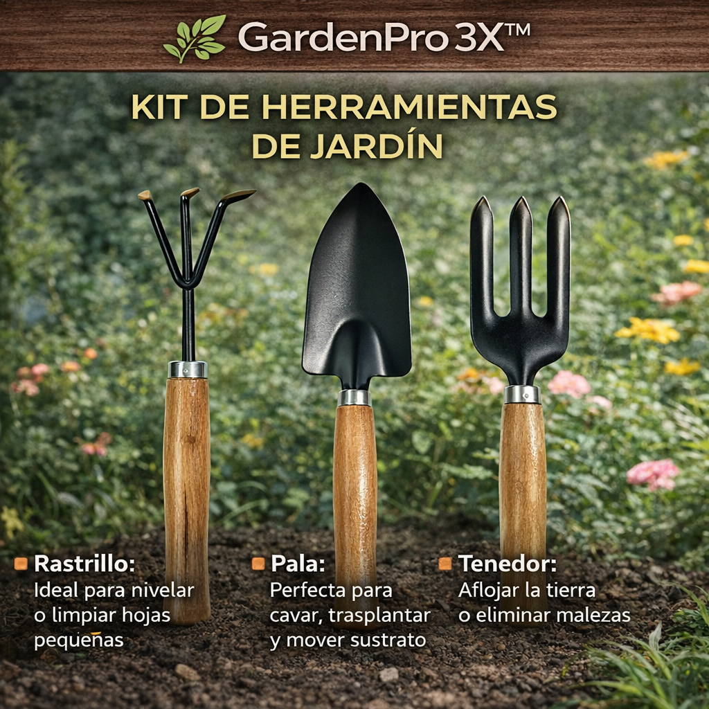 🌿 GardenPro 3X™ – Kit Maestro de Jardinería
