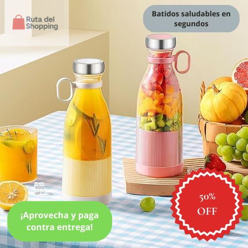 🥤 Mini Licuadora Portátil 380ml Recargable