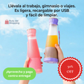 🥤 Mini Licuadora Portátil USB 400ml Recargable