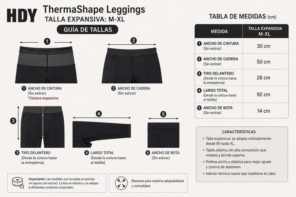 ThermaShape™ Leggings Térmicos Pack x2