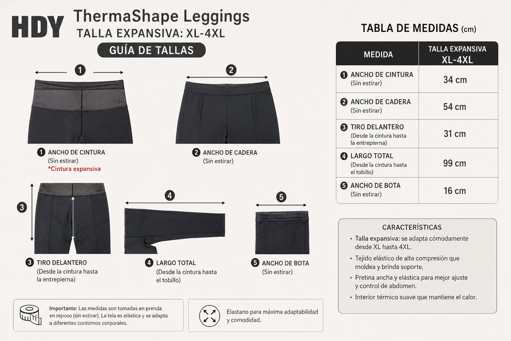 ThermaShape™ Leggings Térmicos Pack x2