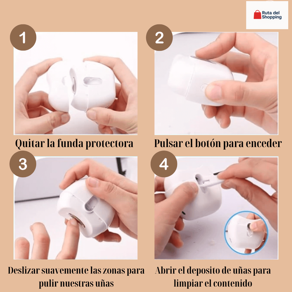 💅 Cortaúñas Eléctrico Multifunción – TrimPro™ eléctrico