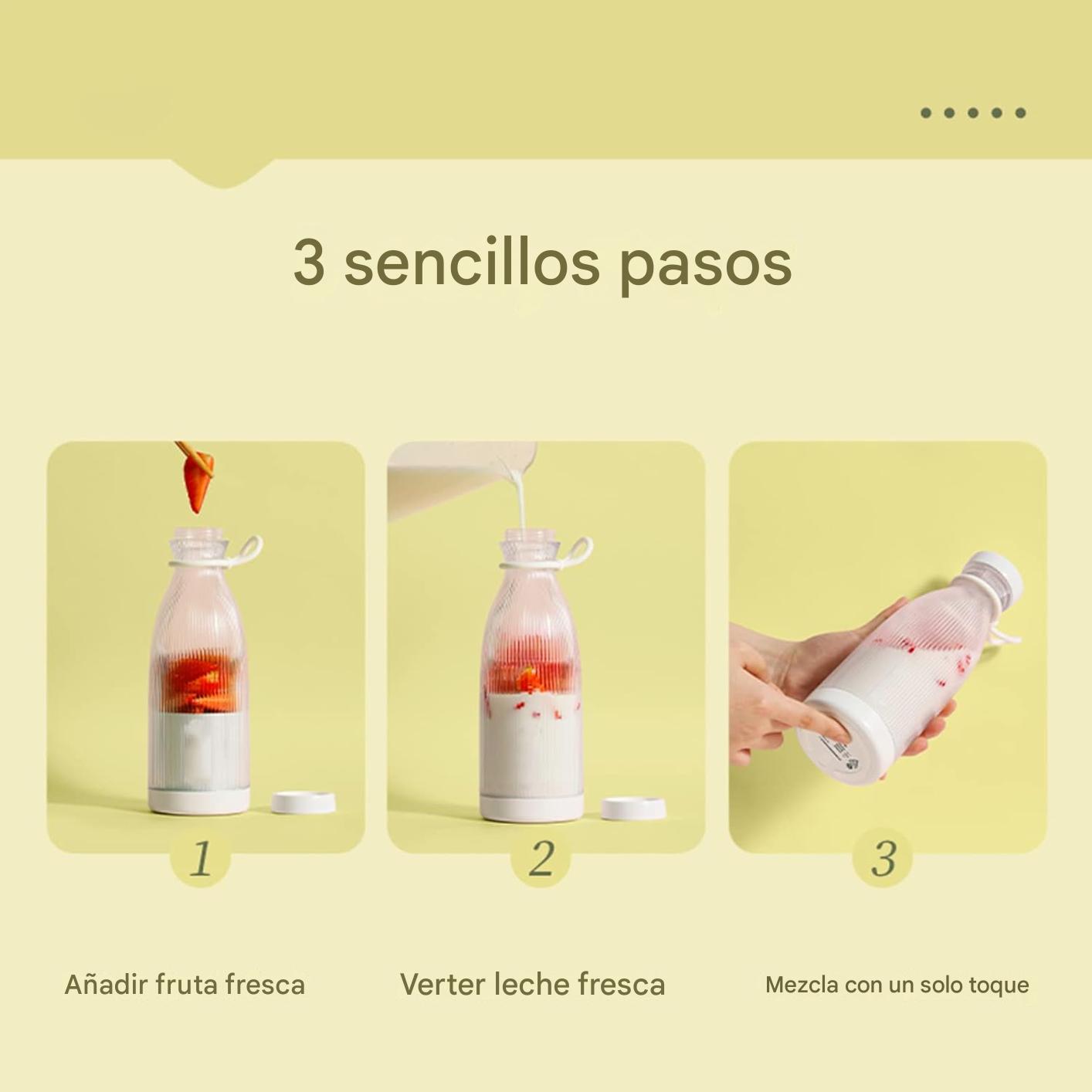 🥤 Mini Licuadora Portátil 380ml Recargable